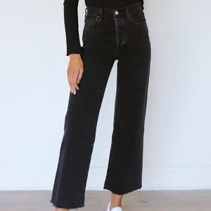 Aritzia Denim Forum Farrah high rise wide leg